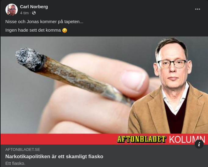 Skadlig Narkotikapolitik