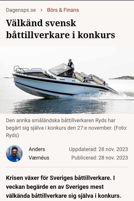Båttillverkarkonkurs