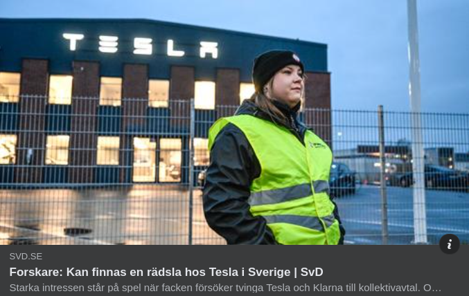 Kollektivrädsla Hos Tesla I SvD