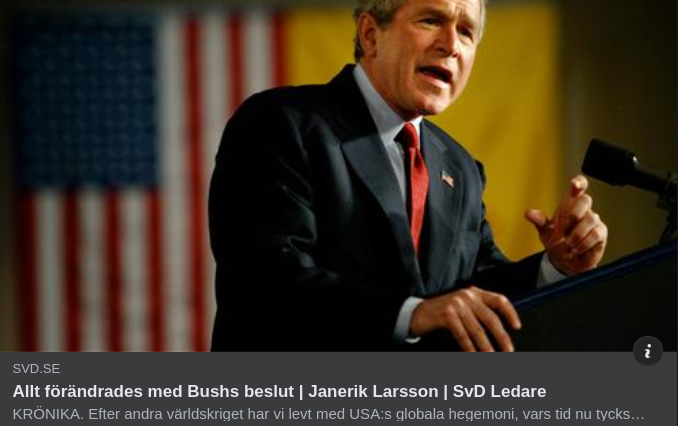 Den Nya Världsoordningen I SvD