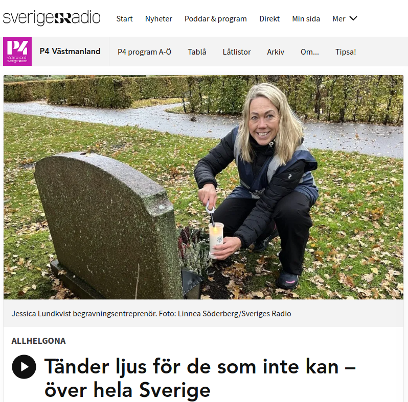 Ljuständande Begravningsentreprenör