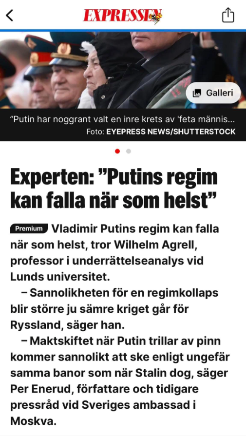Wilhelm & En Fallande Putin-Regim