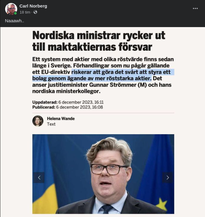 Röststarka Aktier & EU