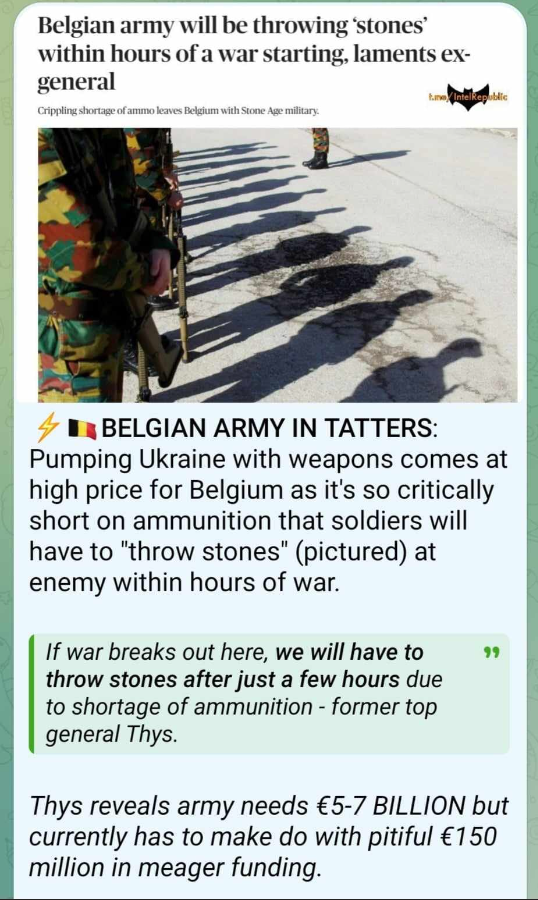 Stenkastande Belgisk Militär