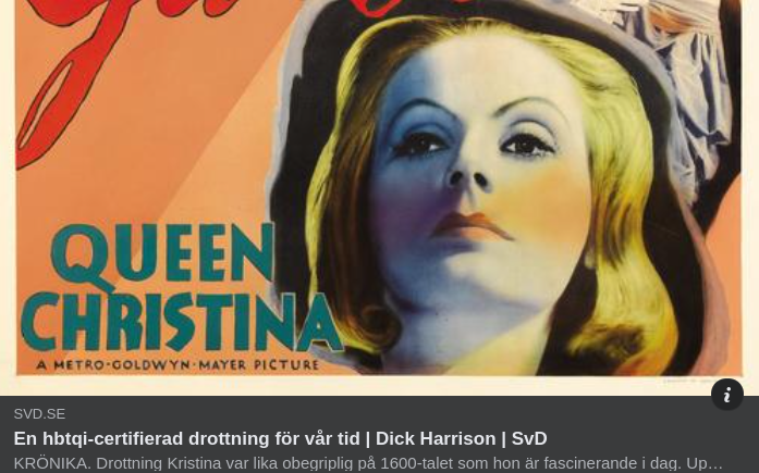 Tricky Dick Om Drottning Kristina