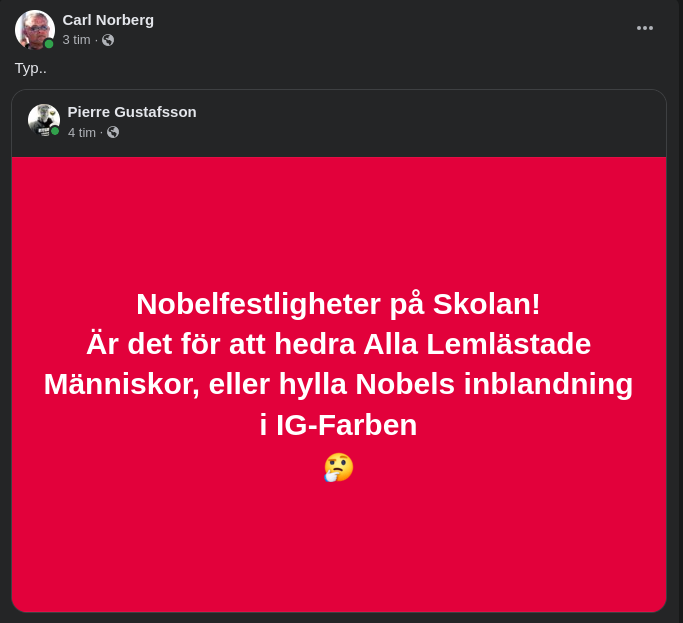 Nobelt Skolfestlighetssyfte
