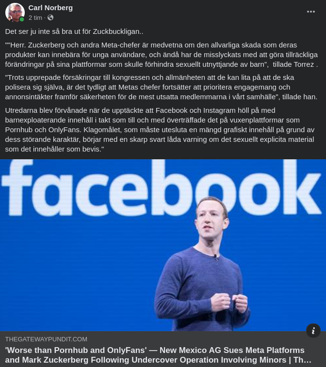 Barnexploatering På Meta