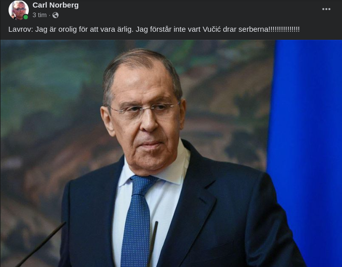 Ärligt Orolig Lavrov