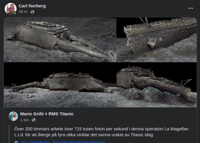 Titaniska Djupbilder