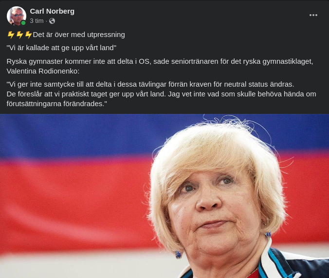 Inget Ryskt Samtycke Till OS