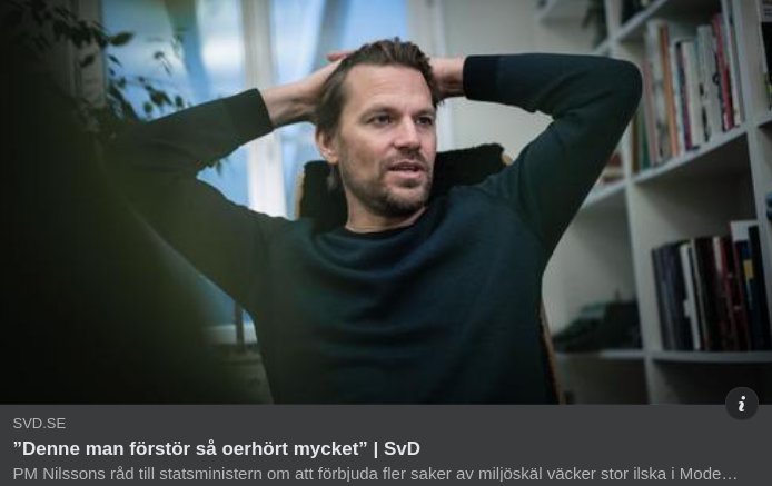 Förstörande PM Nilsson I SvD