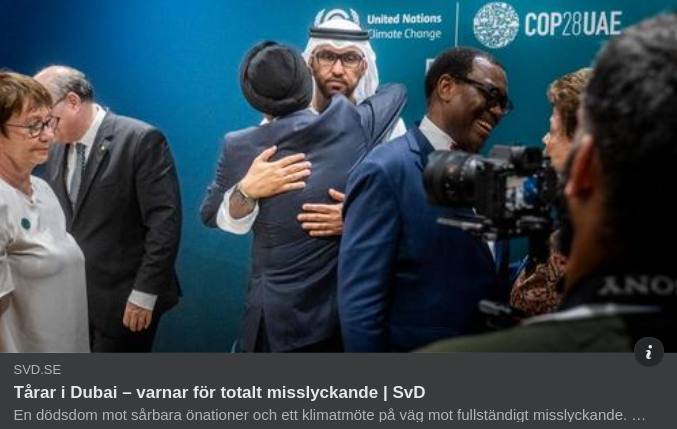 Klimatmötestårar I Dubai