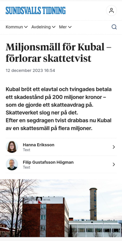 Skattesmäll För Kubal