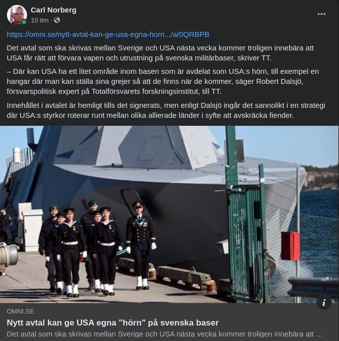 USA Med På Ett Avtalat Hörn