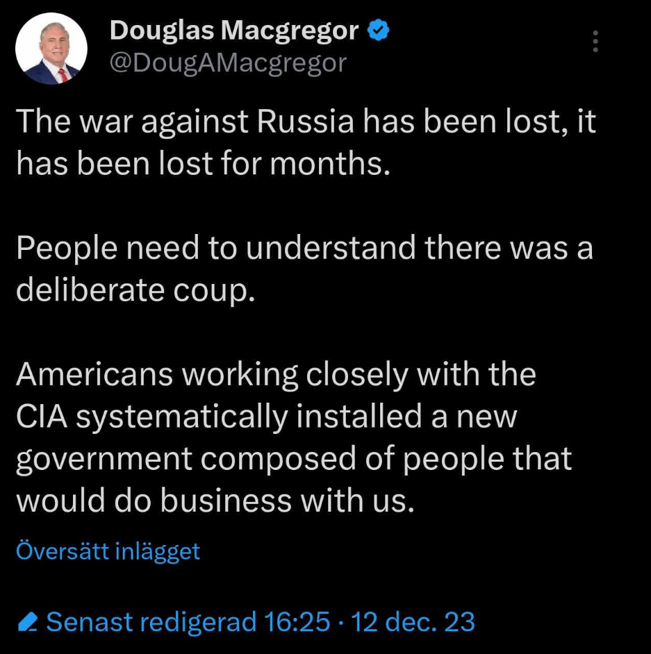 Kuppad Regering & Förlorat Krig