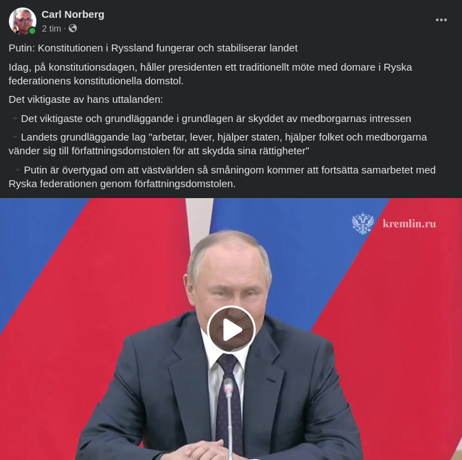 Putin & Rysslands Konstitution