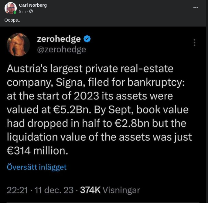 Bankruttsiffror I Österrike