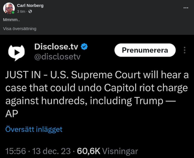 HD Tar Upp Potentiellt Upploppsfriande Fall