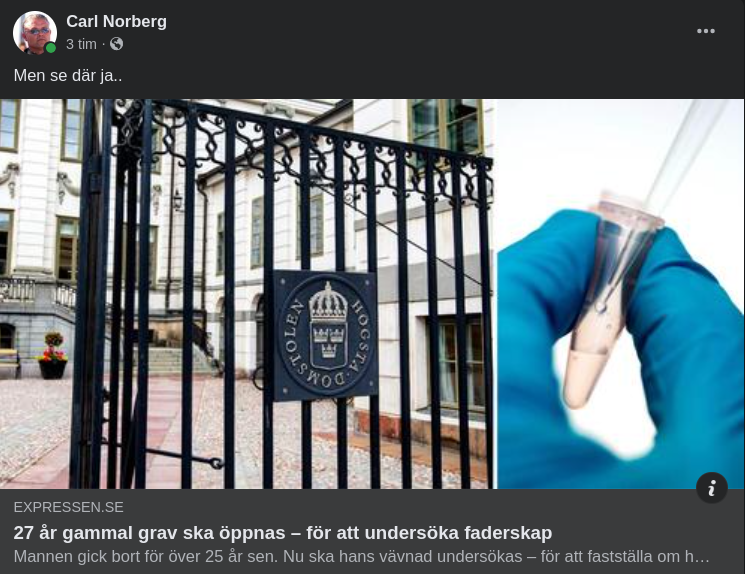 Gravöppnande Faderskapsärende