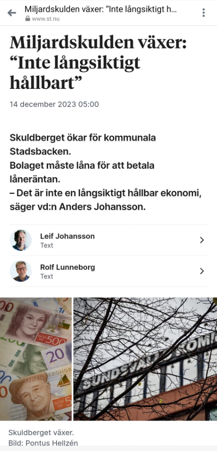 Stadsbacken Lånar Till Låneräntan