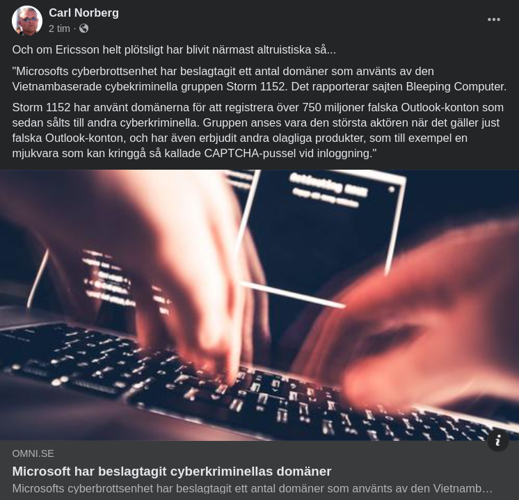 Microsoft Beslagtar Cyberkriminellas Domäner