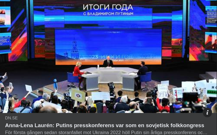 Putins Presskonferens I DN..