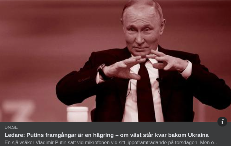 Ryska Hägringsframgångar I DN