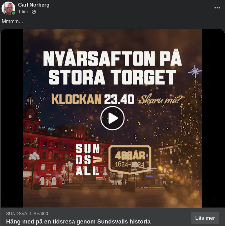 Nyårsafton I Sundsvall