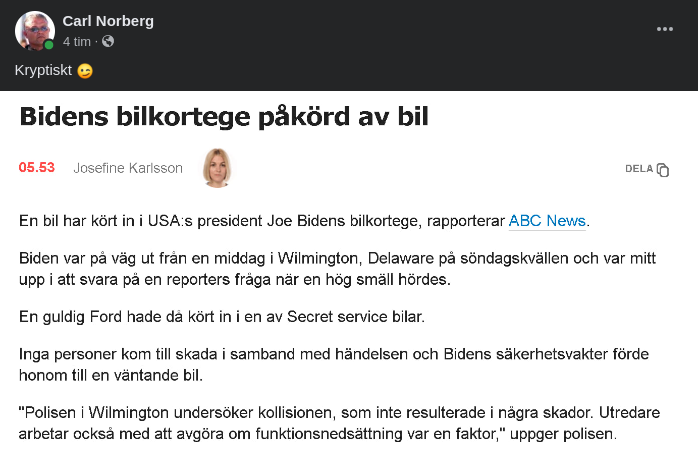 Påkörd Underlivsporslinskortege