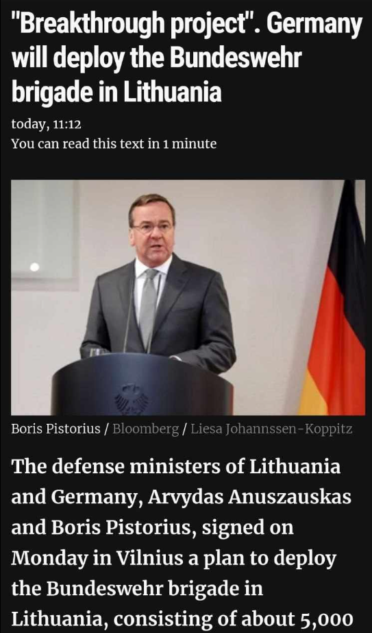 Bundeswehr-Brigad I Litauen