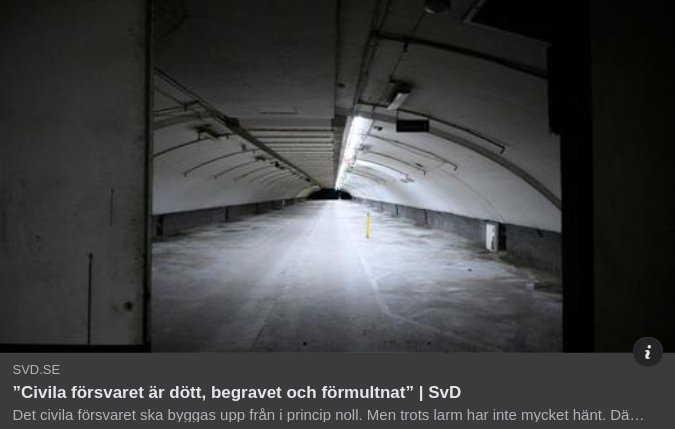 Dött, Begravet & Förmultnat Civilförsvar I SvD