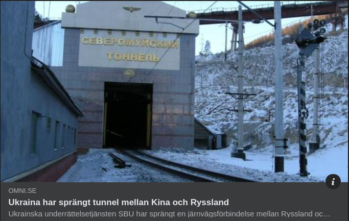 Tunnelsprängande Ukraina