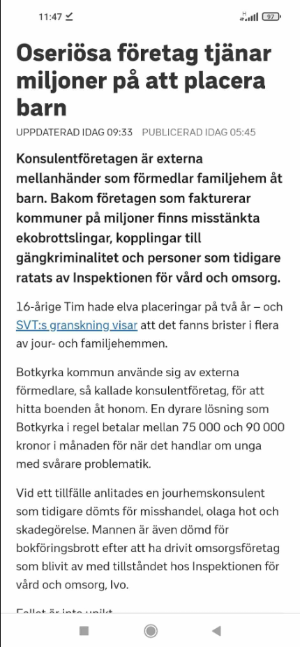 Inhemsk Svensk Barnhandel