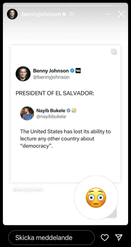 El Salvadors President & Amerikansk Demokratiuppläxningsförmåga