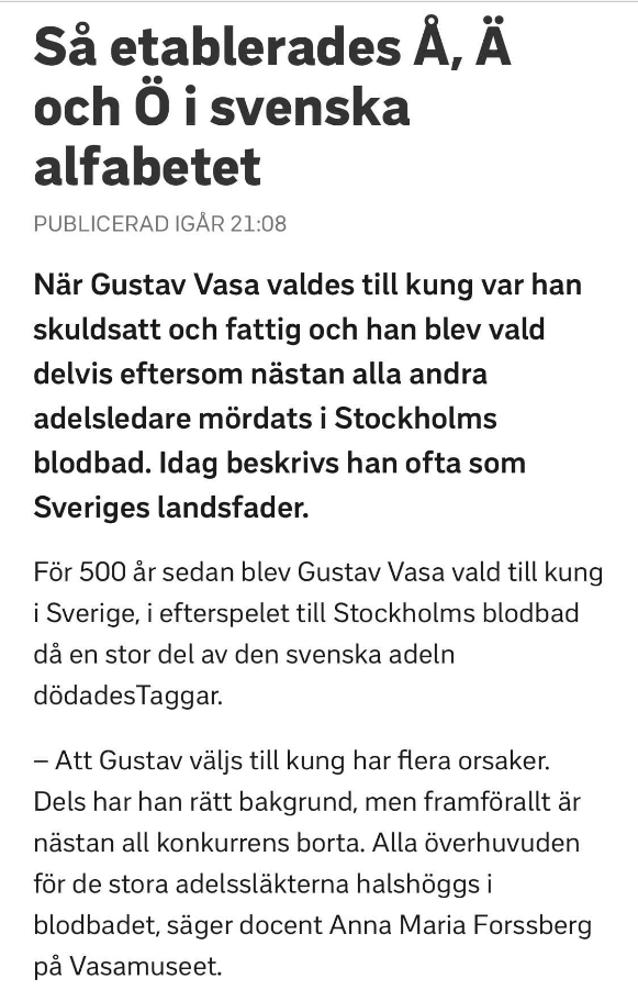 Bäddat För Fattig Vasa