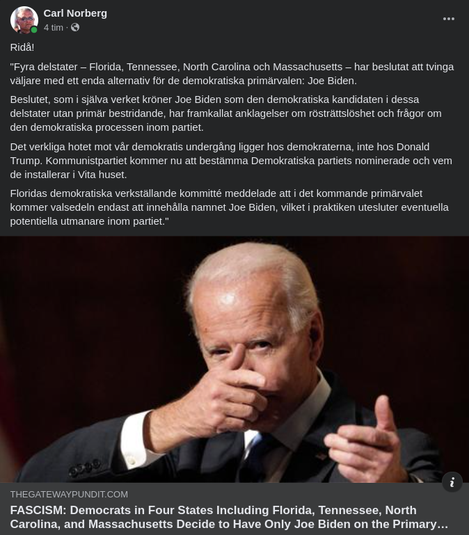 Demokratisk Demokratkandidat X 4