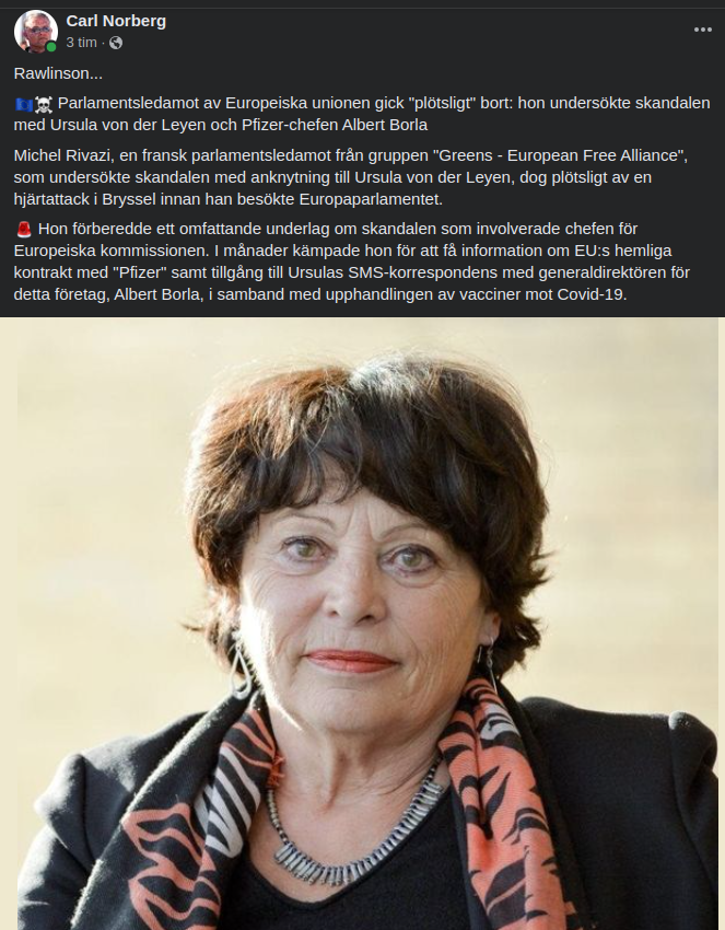 Skandalundersökande Parlamentsledamot Död