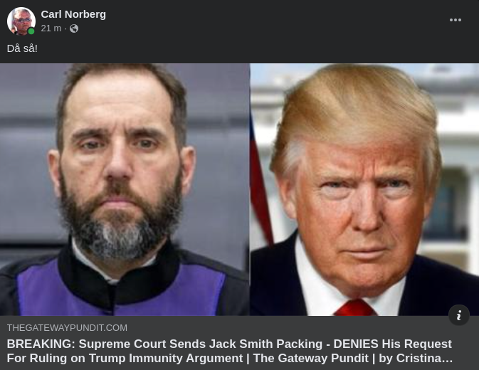 HD Nekar Jack Smiths Begäran