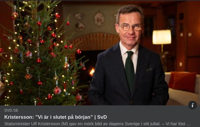Barnhandlarens Jultal Slutet På Början