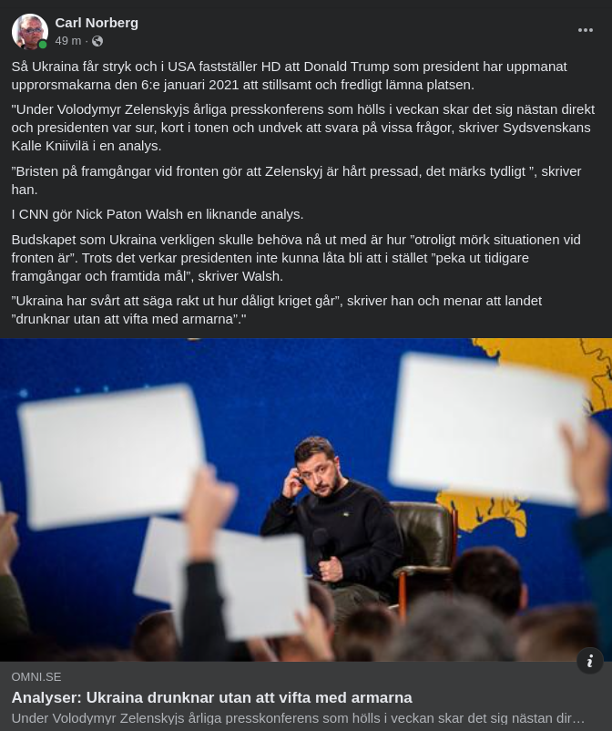 Sur Zelensky & Drunknande Ukraina