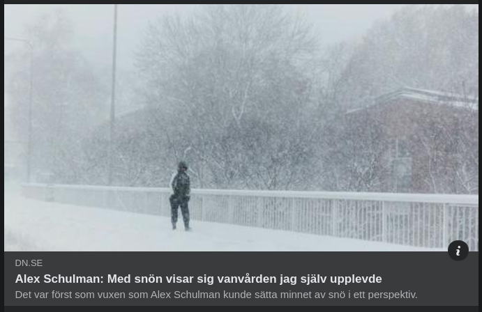 Vanvårdsvisande Snö & Kyla