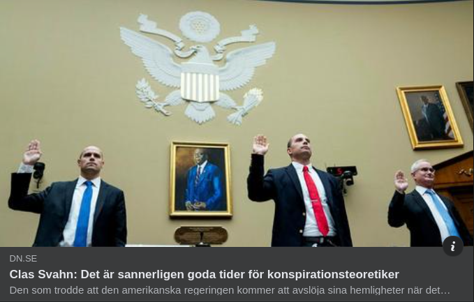 Goda Konspirationsteoretikertider I DN