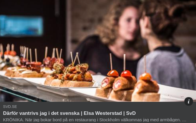 Svensk Vantrivsel I SvD