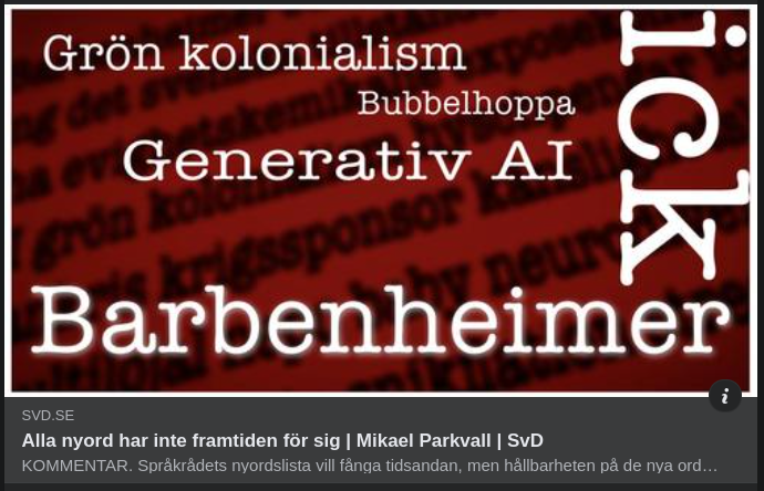 Nyord Utan Framtid I SvD