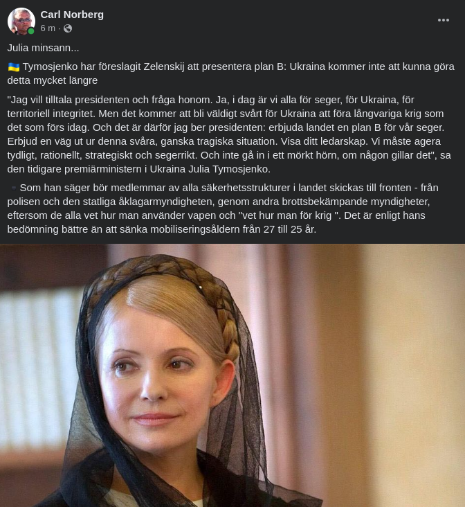 Julia Tilltalar Zelensky