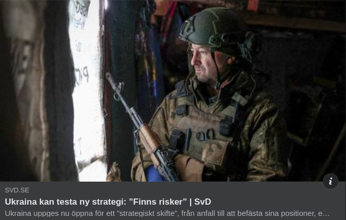 Ny Strategi För Ukraina?..