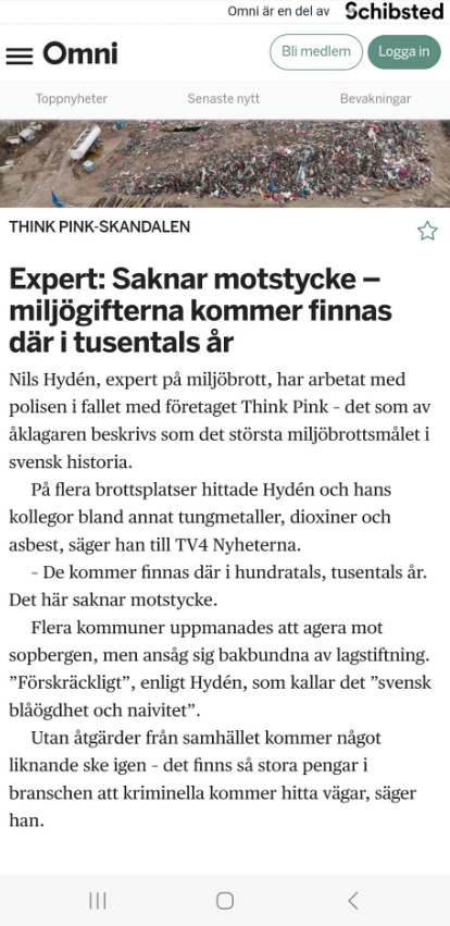 Osystematisk Sophantering..