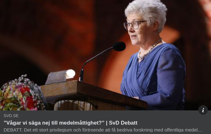 Medelmåttighetsnej I SvD