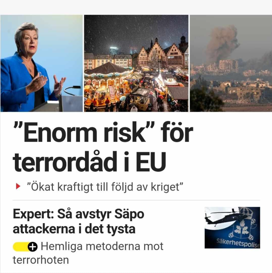 Enorm Terrordådsrisk Inom EU