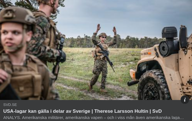 Amerikansk Jurisdiktion & Svensk Förvaltningsrätt